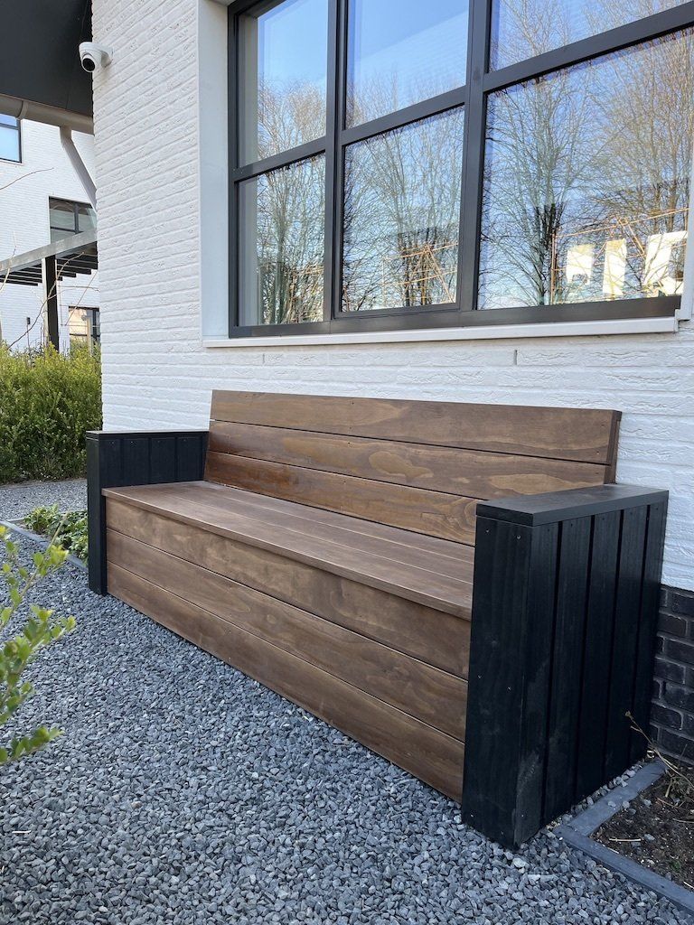 Houten tuinbank