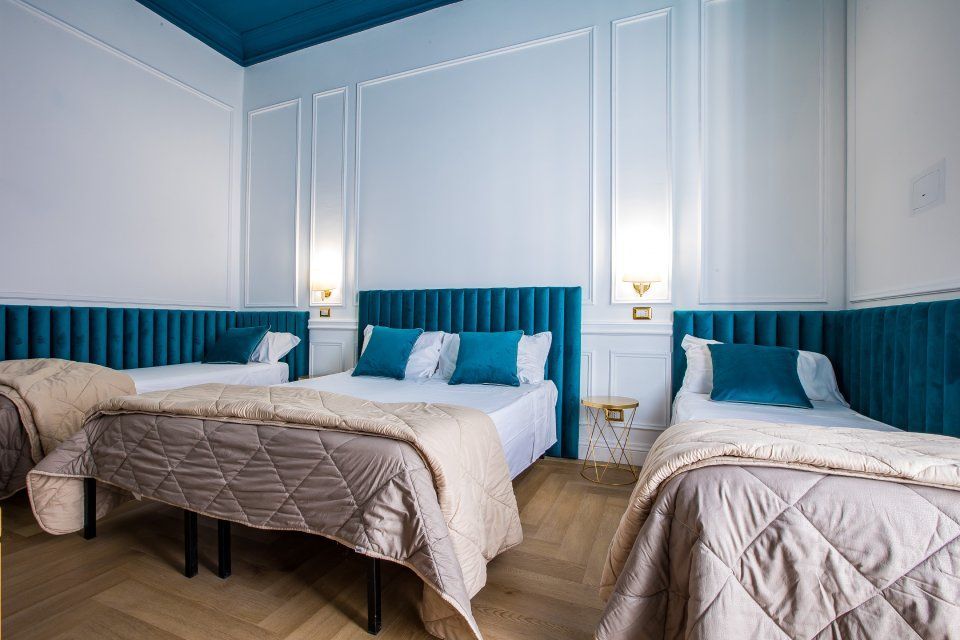 parete con effetti decorativi in zona notte