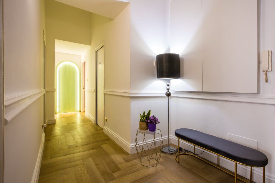 parete interna con effetti decorativi