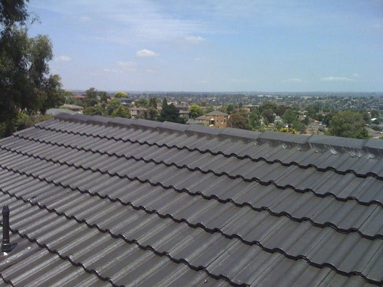 Newly painted brown roof | Dandenong, VIC | Roofplus