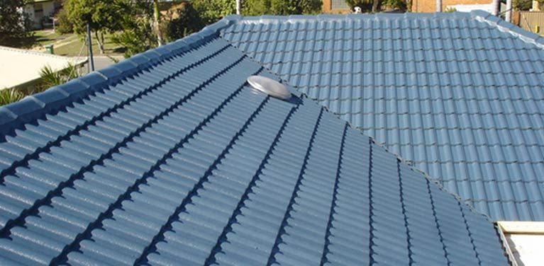 Newly painted blue roof | Dandenong, VIC | Roofplus