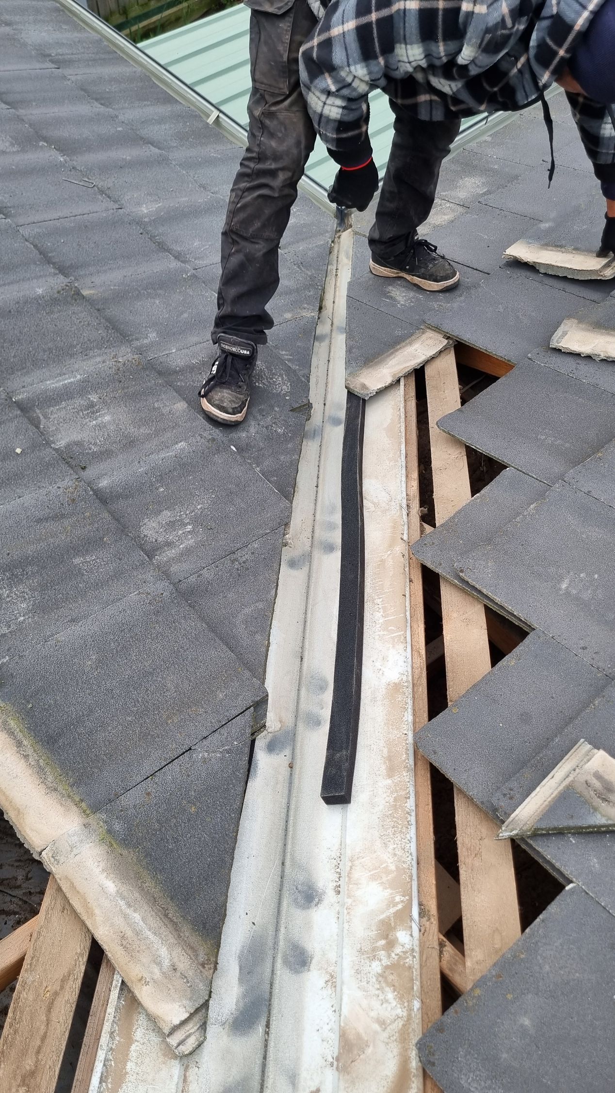 Red roof with solar panels | Dandenong, VIC | Roofplus
