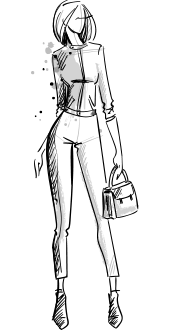 disegno modellino pantaloni