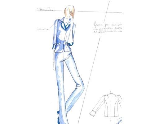 modello completo jeans e giacca in jeans