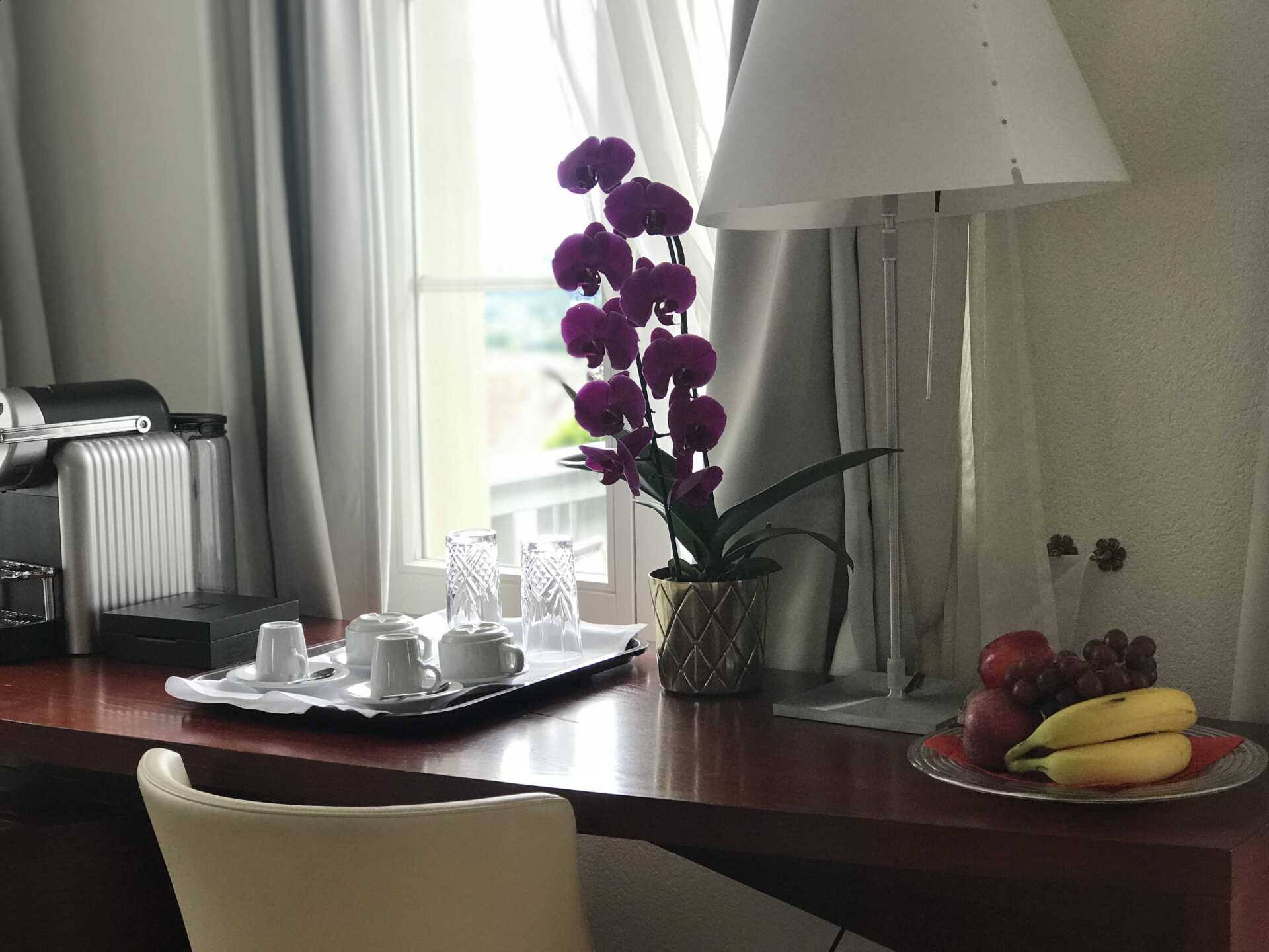 Chambre Deluxe avec Orchidée rose