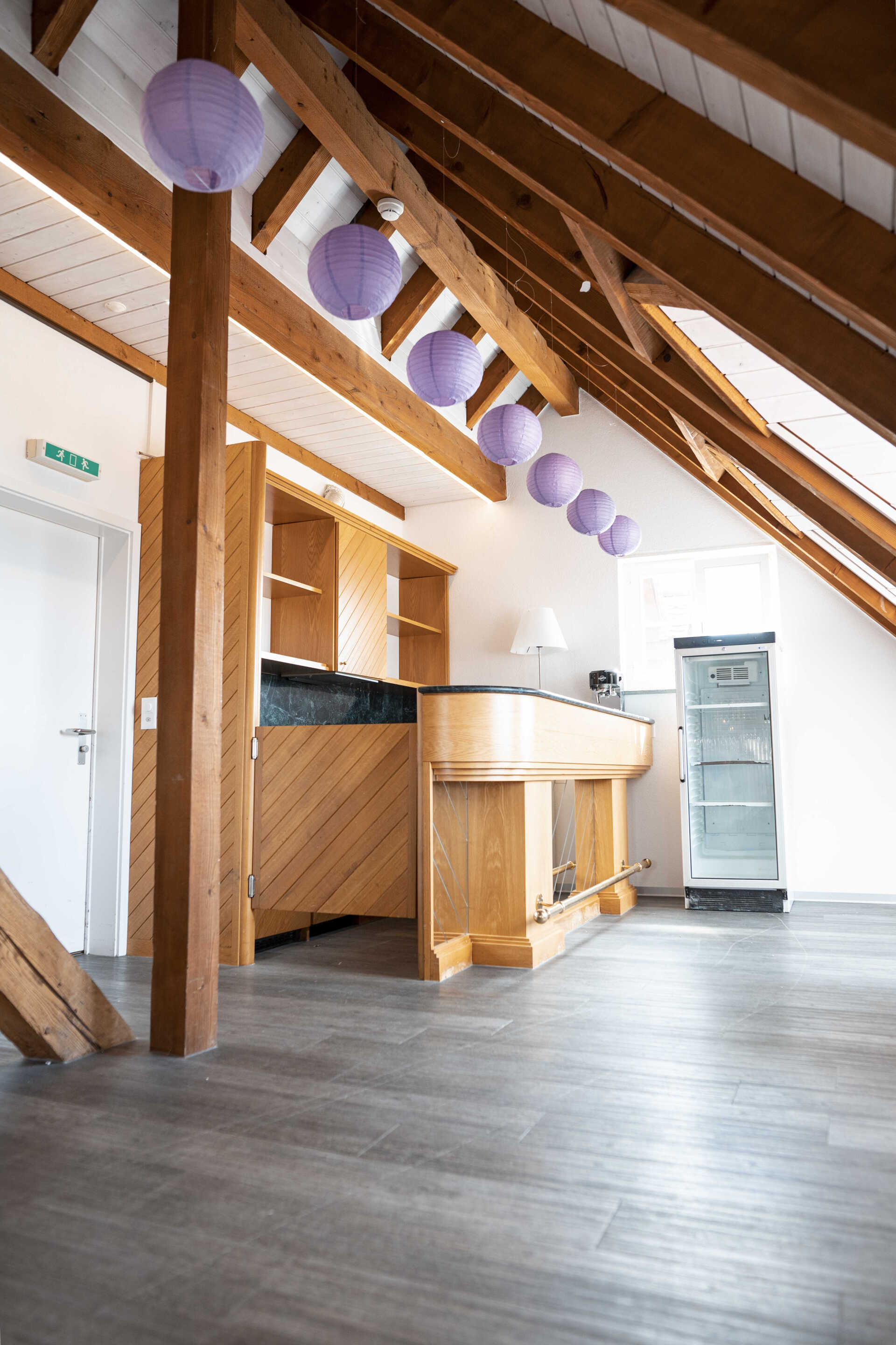 Entrée de la salle de réception