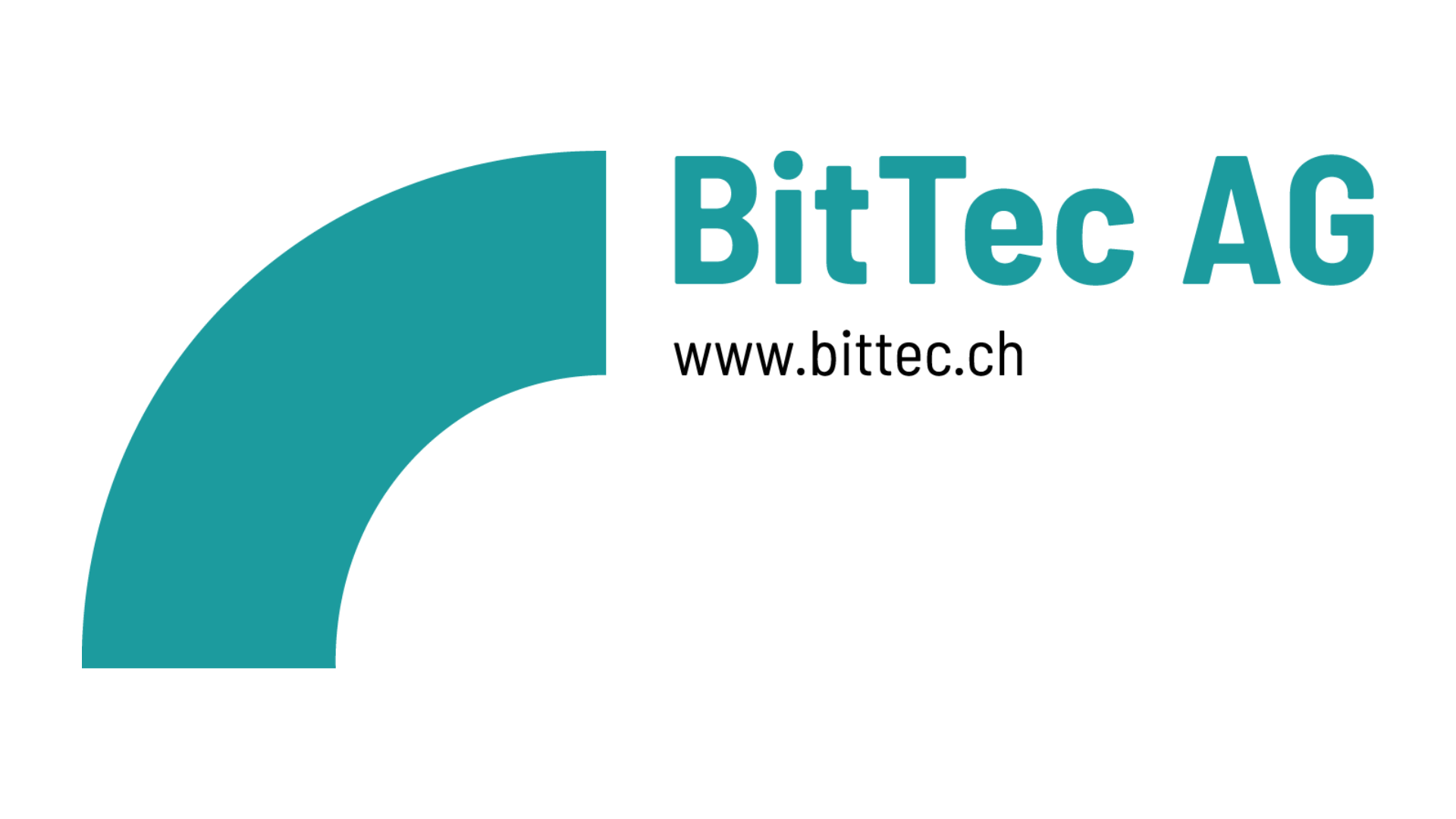 Ein blau-weißes Logo für die bit tec ag