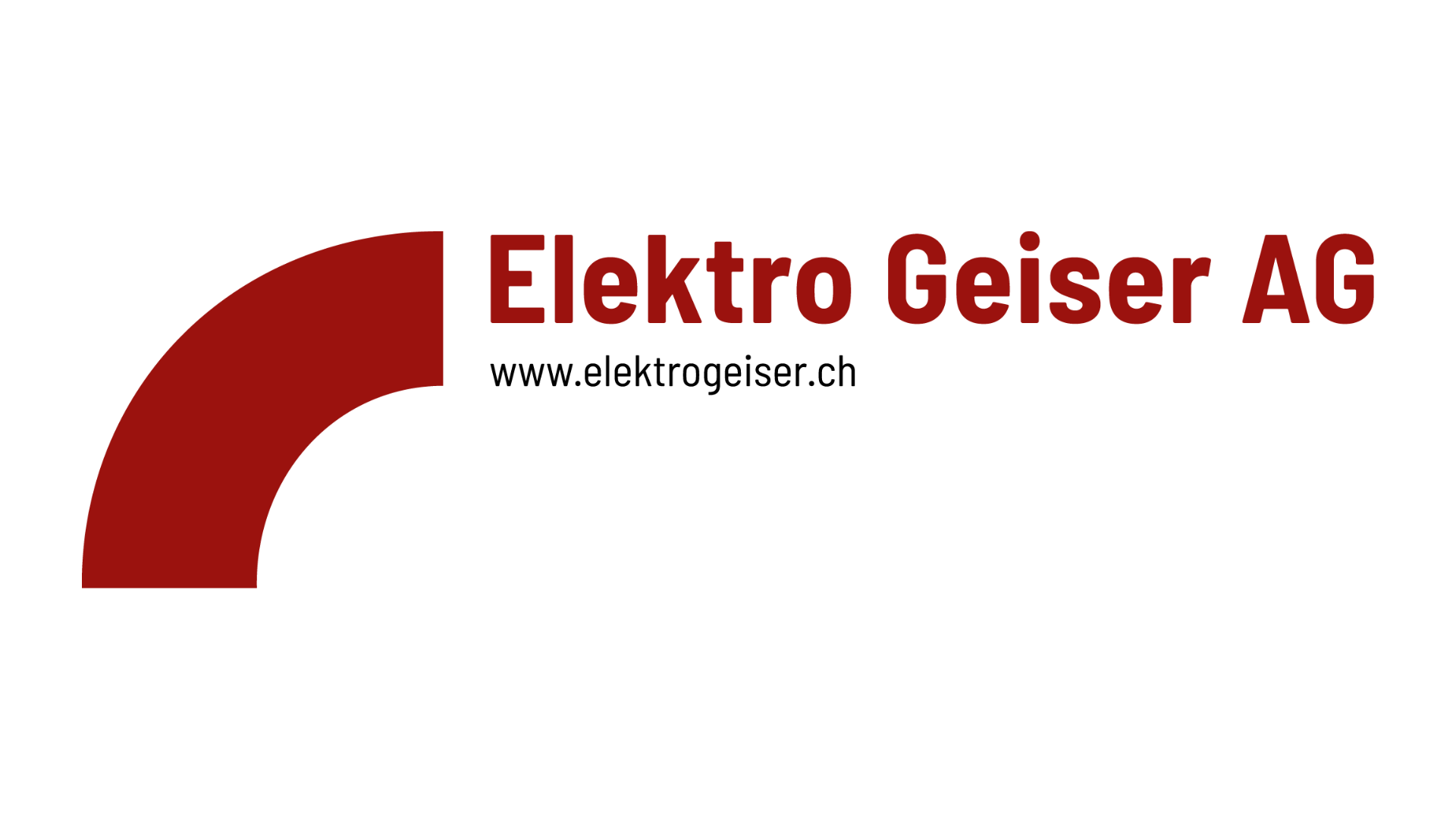 Ein rot-weisses Logo für die Elektro Geiser AG