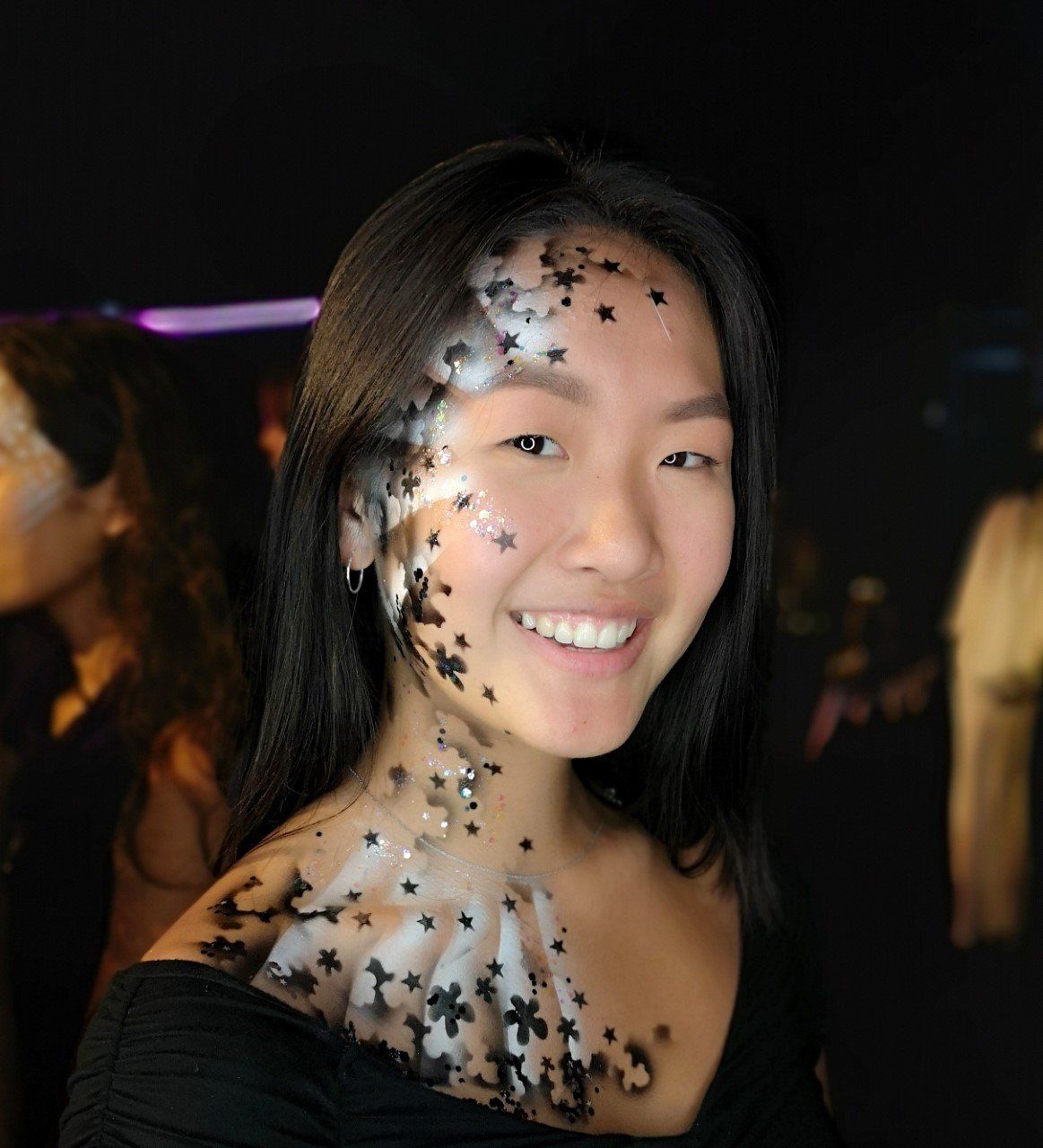 Airbrush hybrid makeup for adults. festival