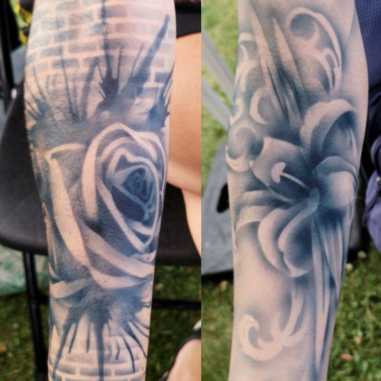 Quebec day event. Airbrush temporary tattoo for kids and adults.  Saint-Jean-Baptist day