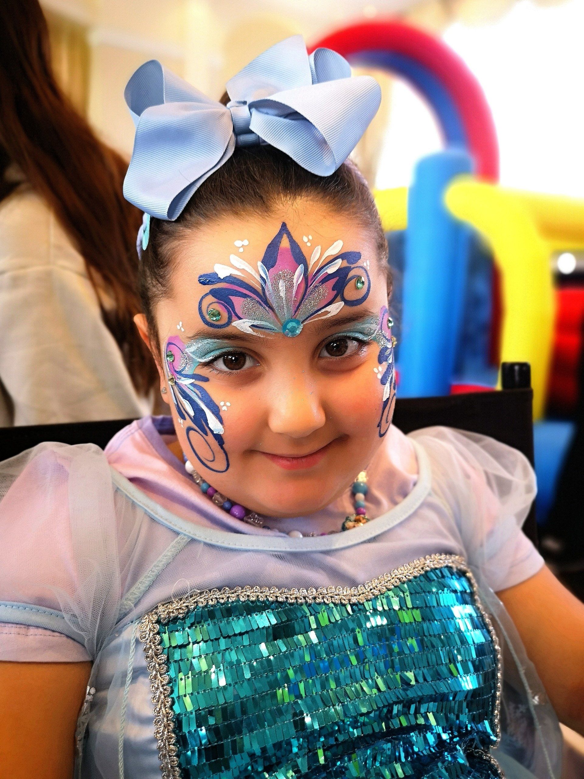 Face painting for Hannukah party