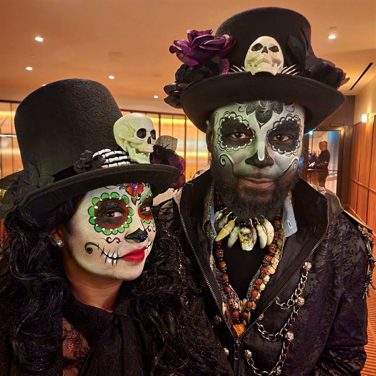 Halloween party. Sugar skull designs for adults