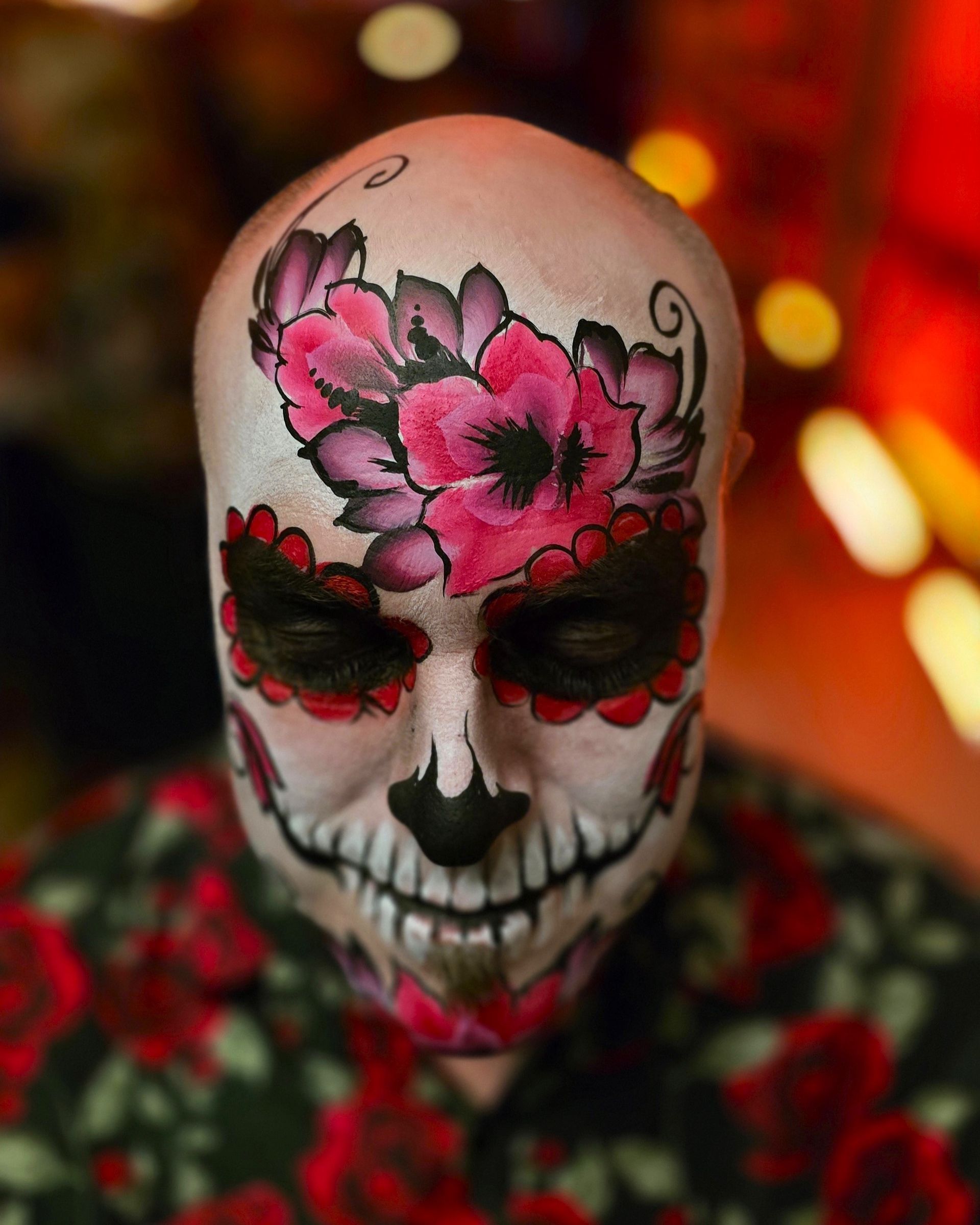 Halloween face painting for adults