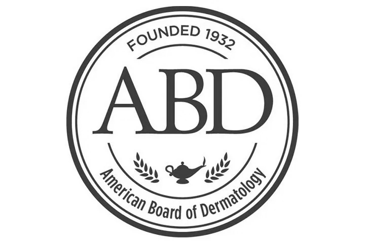 American Board of Dermatology certified logo