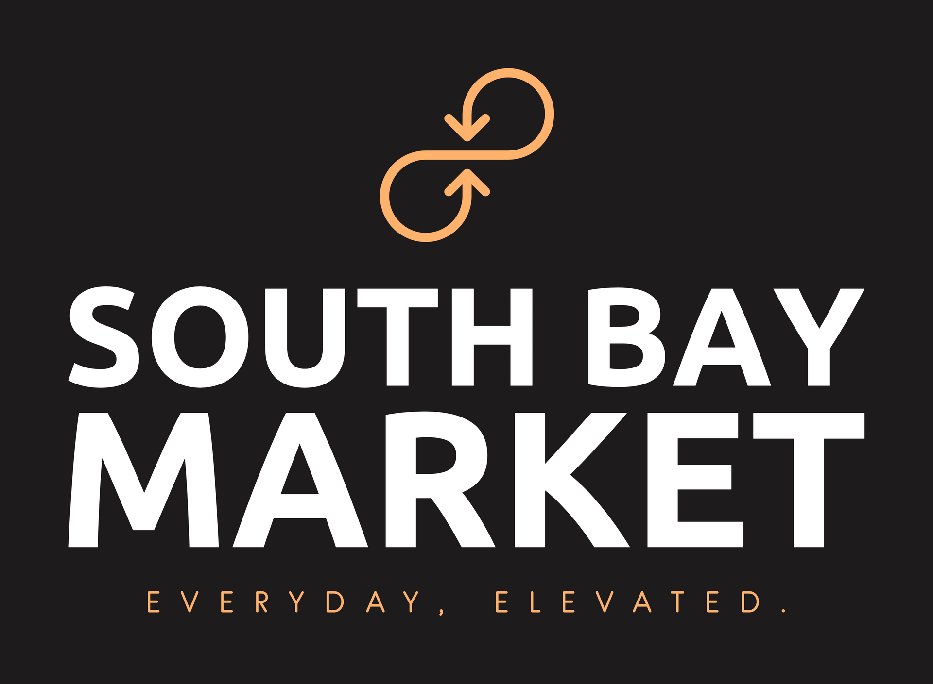 South Bay Market logo with infinity symbol above text: 