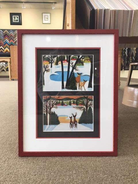 Framed art piece