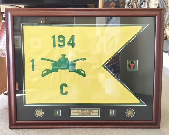 Framed flag