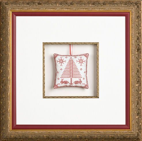 Framed textile piece