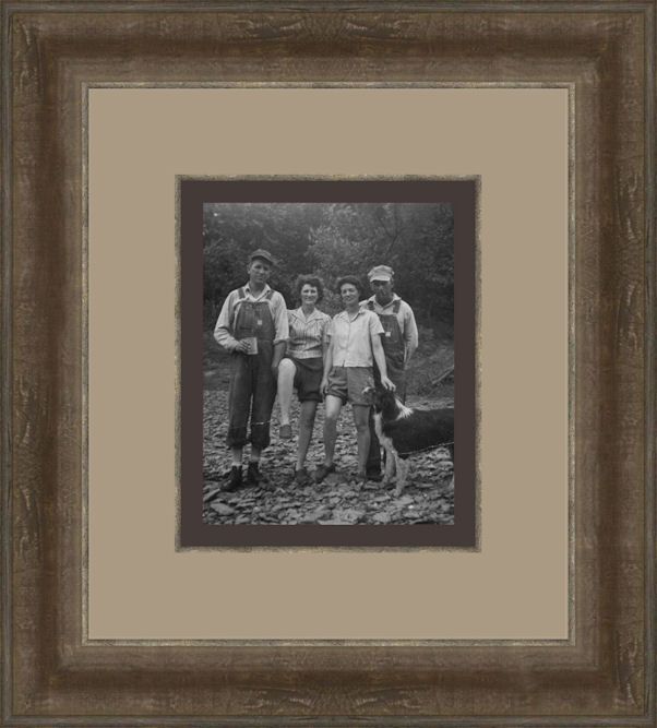 Framed vintage photo