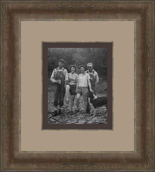 Framed vintage photo