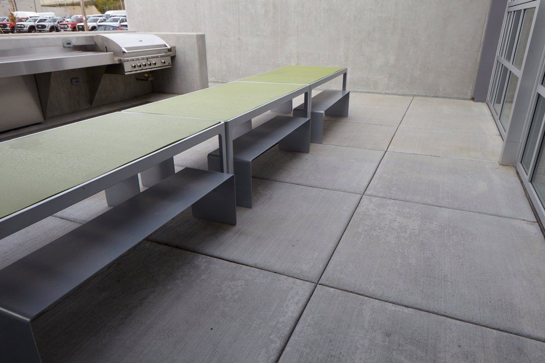 New  Metal Table And Chair ─ Milwaukee, WI ─ Kotze Construction Co., Inc.