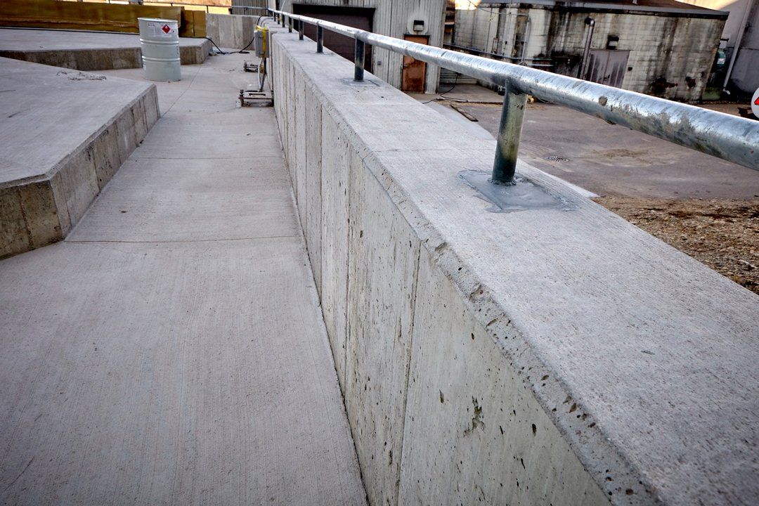 Concrete Wall With Steel ─ Milwaukee, WI ─ Kotze Construction Co., Inc.