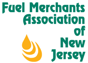 A logo for the fuel merchants association of new jersey