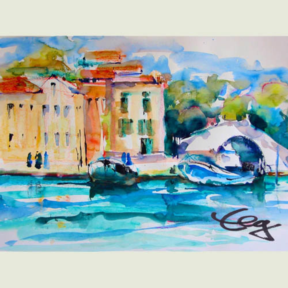 Bild, Venedig,  Aquarell, Elisabeth Ernicke-Goßner