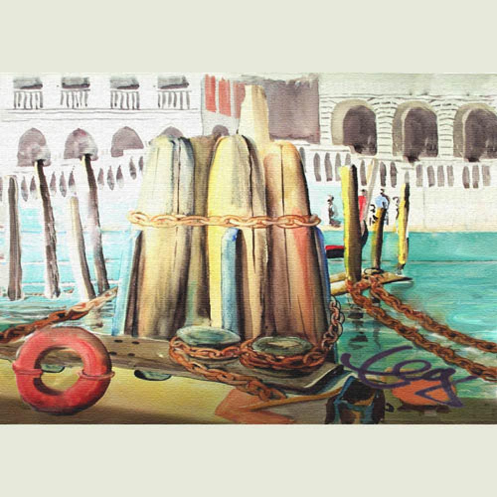 Bild, Venedig,  Aquarell, Elisabeth Ernicke-Goßner