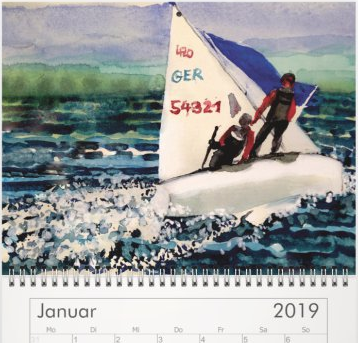 Kalender-2019-Segeln-Aquarell-Elisabeth-Ernicke-Goßner