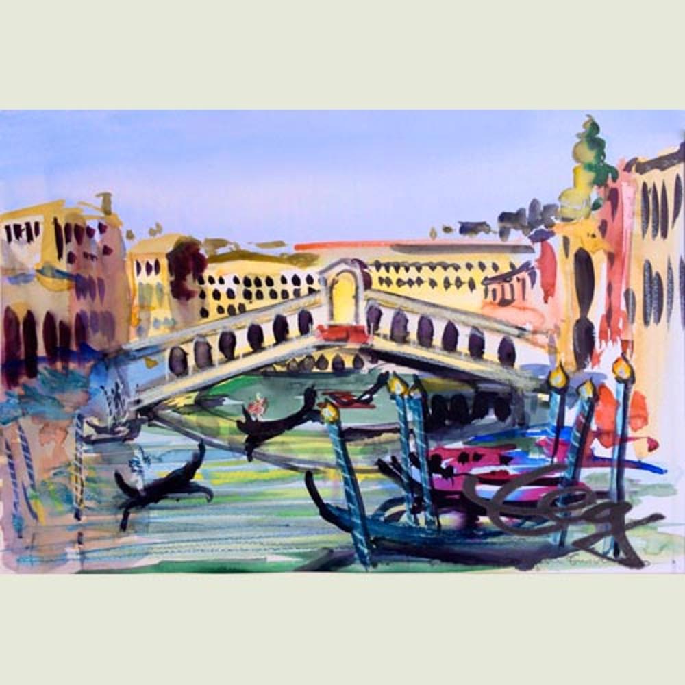 Bild, Venedig,  Aquarell, Elisabeth Ernicke-Goßner