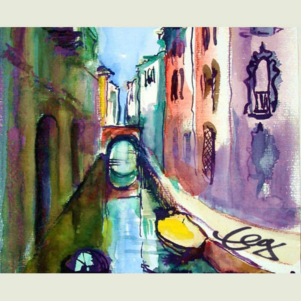 Bild, Venedig,  Aquarell, Elisabeth Ernicke-Goßner