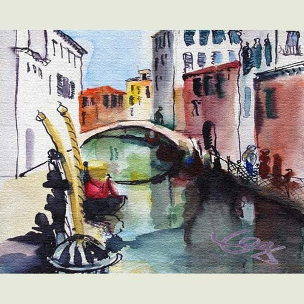 Bild, Venedig,  Aquarell, Elisabeth Ernicke-Goßner
