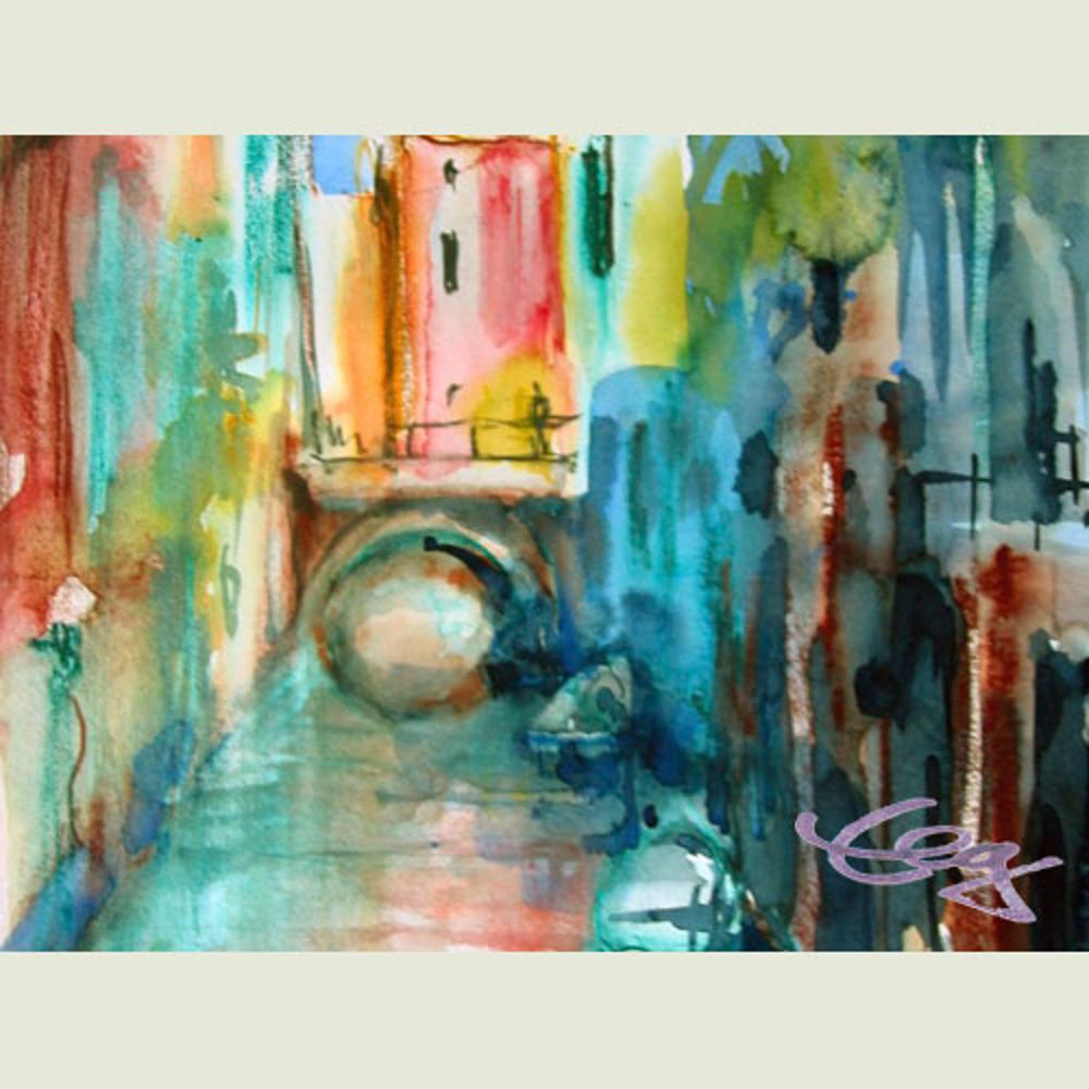 Bild, Venedig,  Aquarell, Elisabeth Ernicke-Goßner