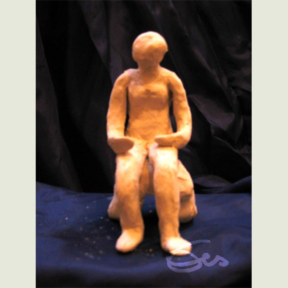 Figur, Ton, Keramik, Paar, Liebe, Elisabeth Ernicke-Goßner