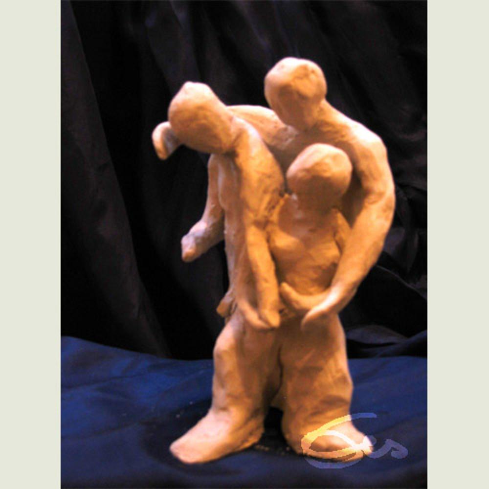 Figur, Ton, Keramik, Paar, Liebe, Elisabeth Ernicke-Goßner