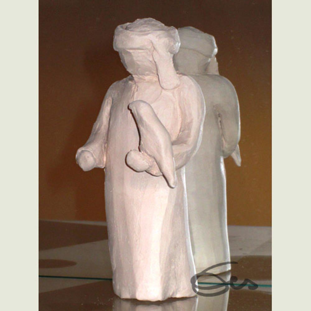 Figur, Ton, Keramik, Paar, Liebe, Elisabeth Ernicke-Goßner