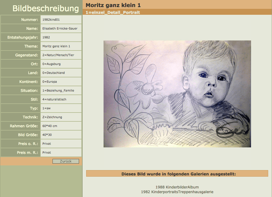 Bleistiftzeichnung kleiner Junge in Bauchlage