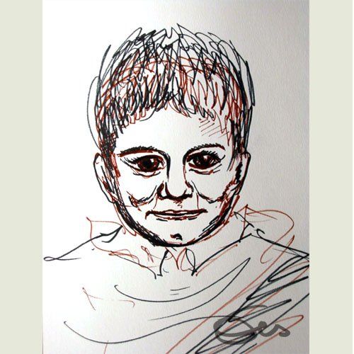 Zeichnung Filzstift Tochter Mächchen