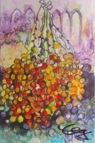 Bild, Gemälde, Wüste, Wasser, Israel, Landschaft, Elisabeth Ernicke-Goßner