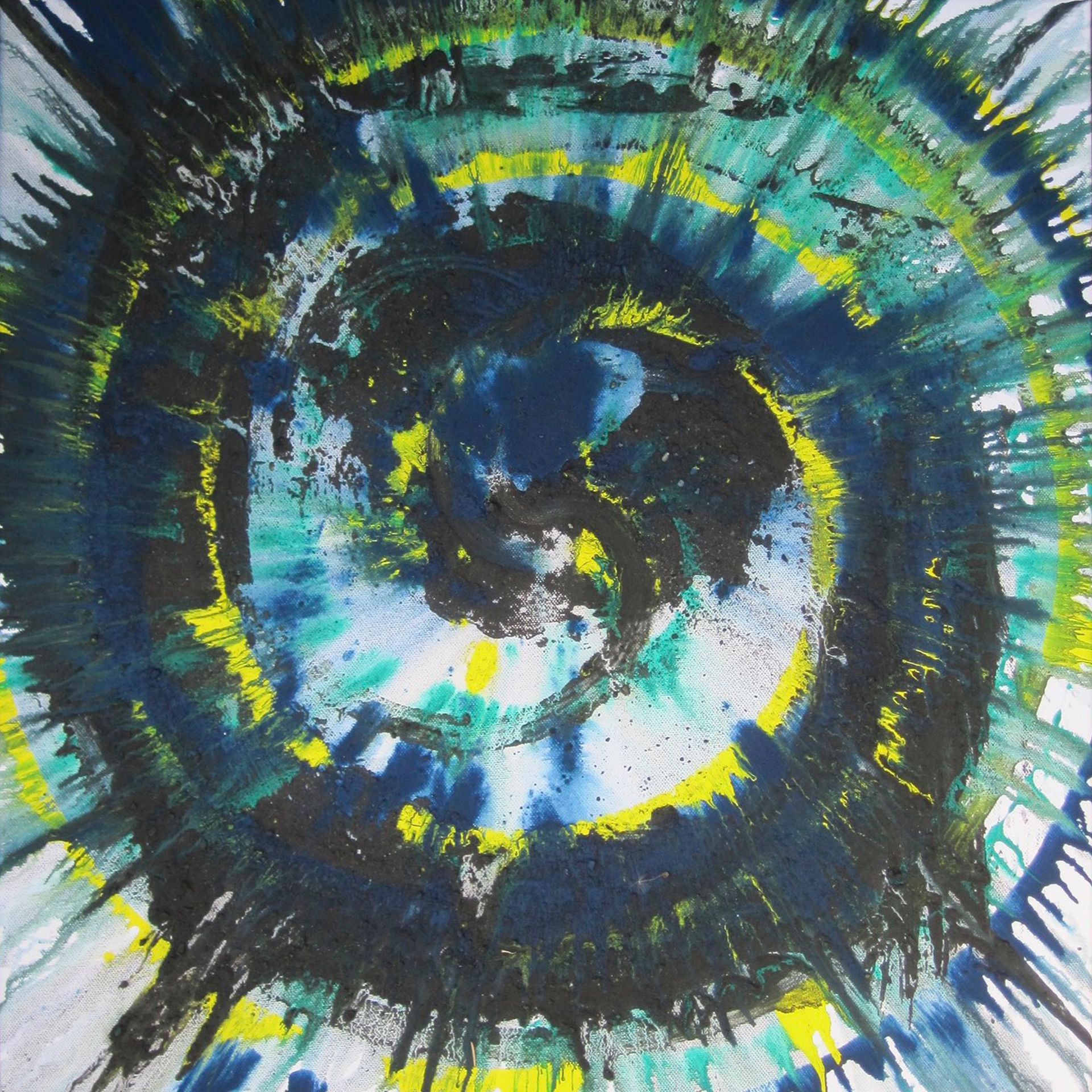 Bild, Acryl, Leinwand, Maya, Kalender, Rotation