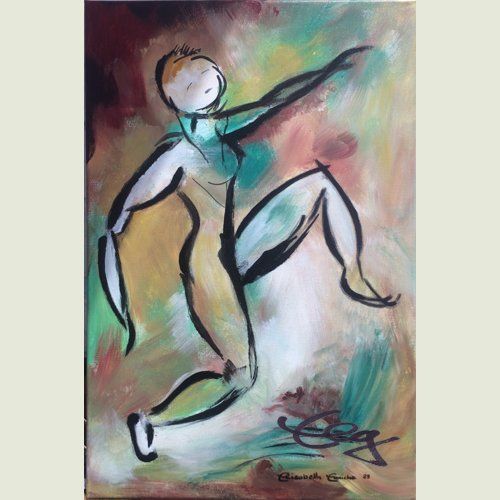 Bild, Tanz,  Acryl, Leinwand, Elisabeth Ernicke-Goßner