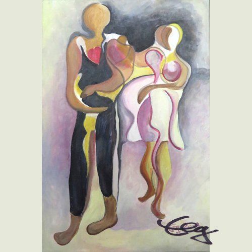 Bild, Tanz,  Acryl, Leinwand, Elisabeth Ernicke-Goßner