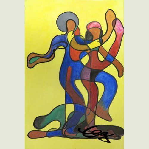 Bild, Tanz,  Acryl, Leinwand, Elisabeth Ernicke-Goßner