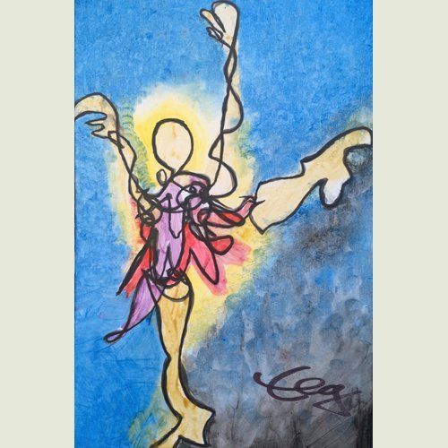 Bild, Tanz,  Acryl, Leinwand, Elisabeth Ernicke-Goßner