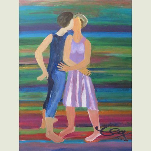 Bild, Tanz,  Acryl, Leinwand, Elisabeth Ernicke-Goßner