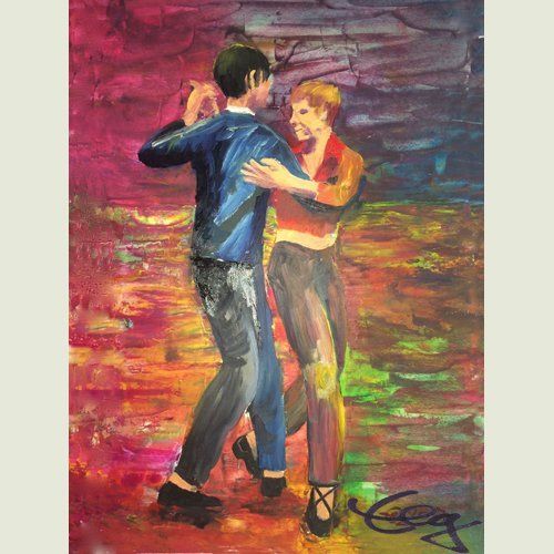 Bild, Tanz,  Acryl, Leinwand, Elisabeth Ernicke-Goßner