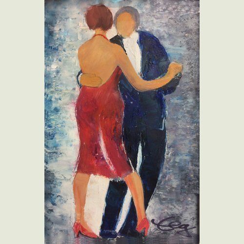 Bild, Tanz,  Acryl, Leinwand, Elisabeth Ernicke-Goßner