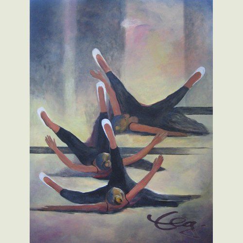 Bild, Tanz,  Acryl, Leinwand, Elisabeth Ernicke-Goßner