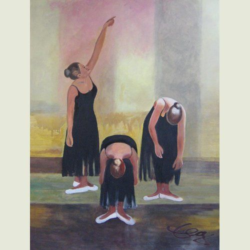 Bild, Tanz,  Acryl, Leinwand, Elisabeth Ernicke-Goßner